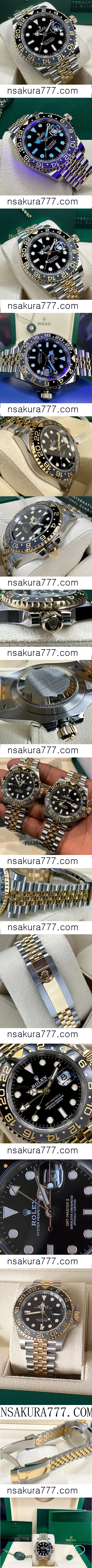 ROLEX ロレックス GMTマスター II 126713GRNR ジュビリーブレスレット【2023年新作】(砲金noob工場 - ウインドウを閉じる